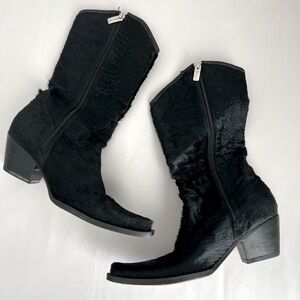 🍭 Rockwell Tharp BLACK CROCODILE COWBOY BOOTS Size 36